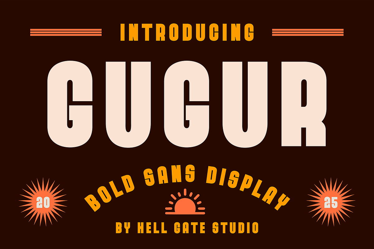 Gugur, a Sans Serif Font by GRVS Studio (Photo 1 of 4)