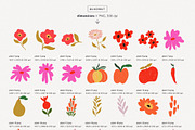 Floral Abstract Plant Graphics, a Decorative Illustration by likorbut (Thumbnail 4 of 8)