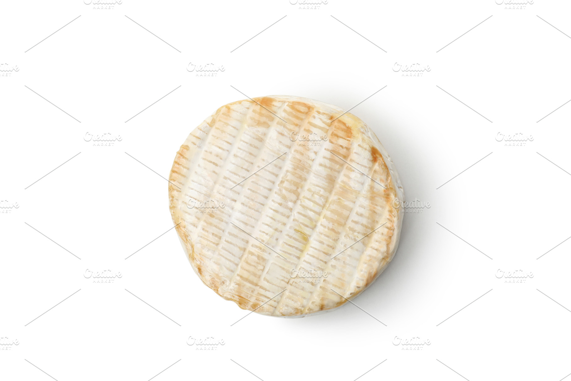 Tasty grilled camembert isolated on white background, a Food & Drink Photo by AtlasStudio PRO