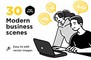 Modern business illustration set, a Person Illustration by StonePic (Thumbnail 1 of 6)