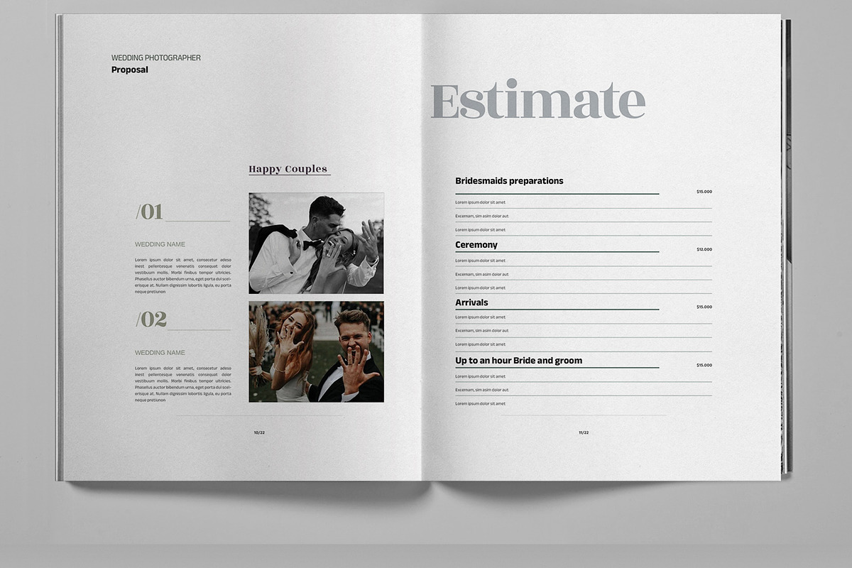 Wedding Event Photography Proposal, a Brochure Template by Boris Cupac (Photo 7 of 7)