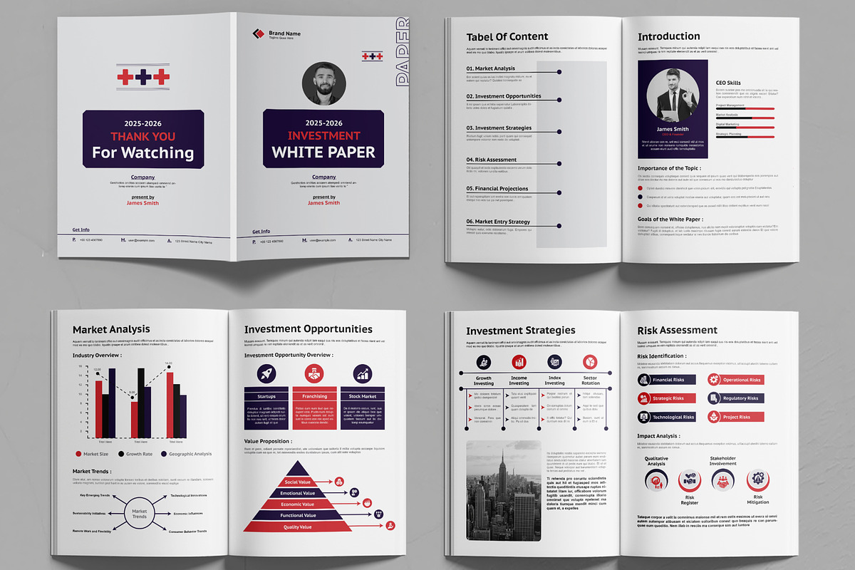 White Paper Template Layout, a Brochure Template by MightyDesign (Photo 2 of 6)