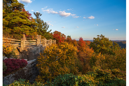 Coopers Rock panorama in West, a Nature Photo by Backyard Stock