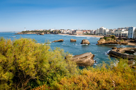 Seaside and beach of the city of Biarritz, a Nature Photo by GoodGoods