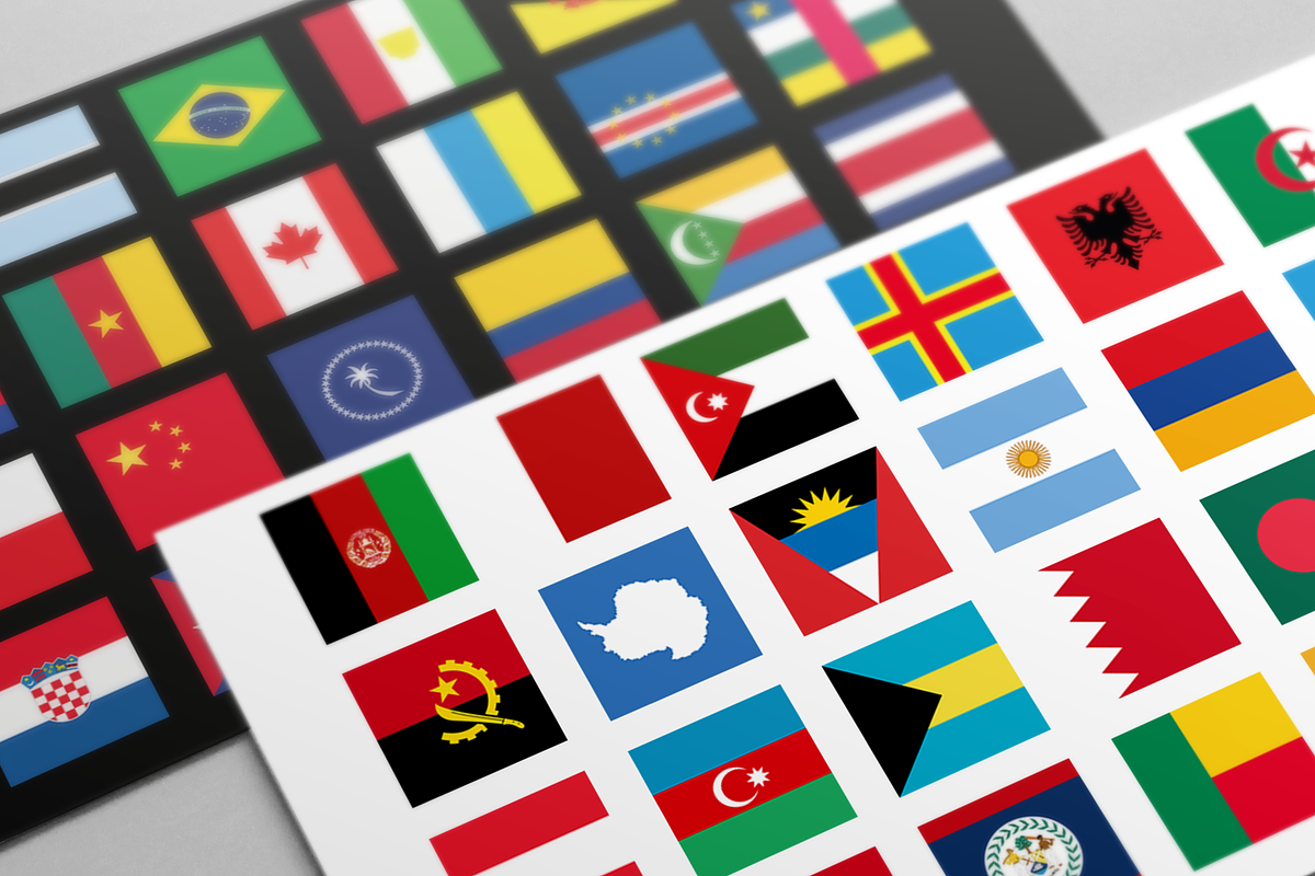 Square Flags (230 Vector Flags), a Solid Icon by alpercakici (Photo 1 of 4)