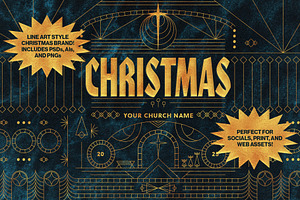 Christmas Sermon Series Graphics, a Graphic by Gloam Creative