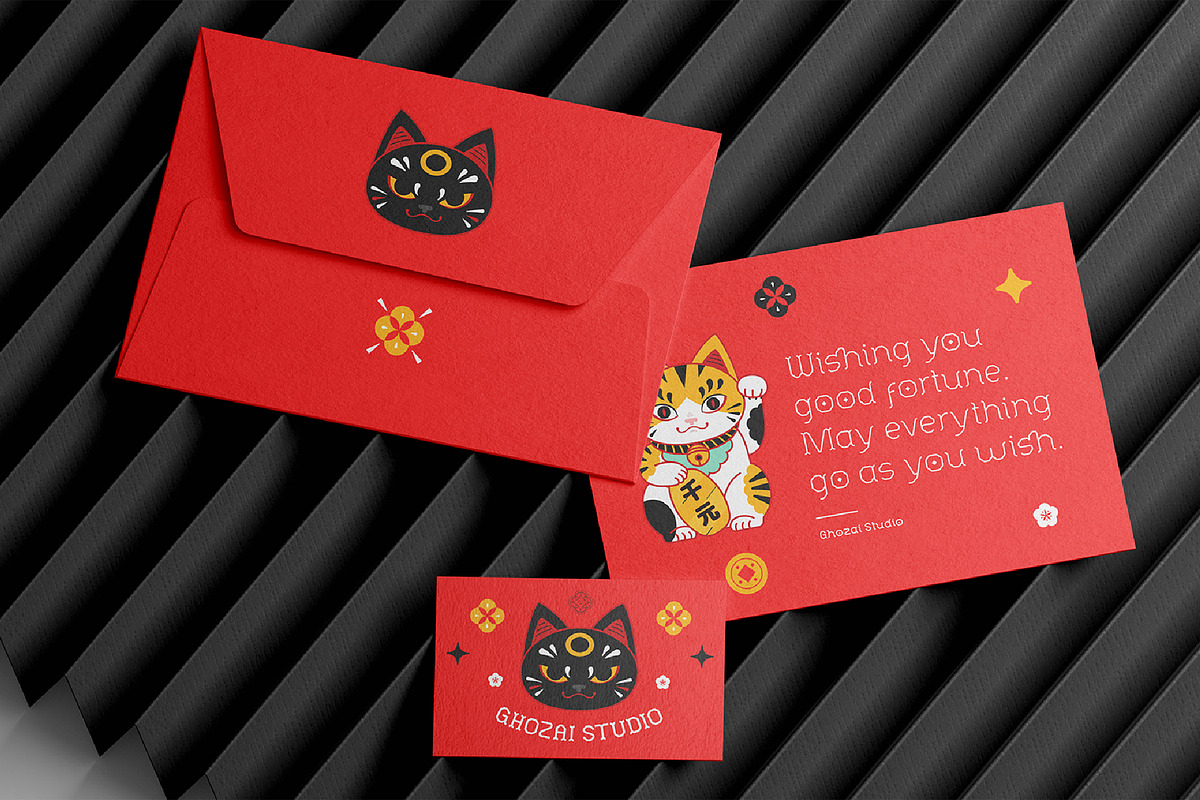 Red Fortune - Asian Inspired Font, a Slab Serif Font by ghozai studio (Photo 6 of 8)