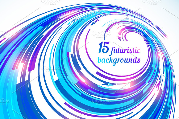 15 Vector Futuristic Backgrounds