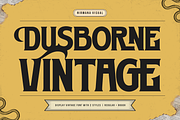 Dusborne Vintage - Logo Branding Fon, a Serif Font by Nirmana Visual (Thumbnail 1 of 14)