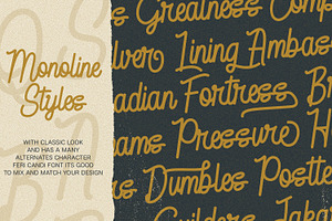 Feri Candi - Monoline Script Font