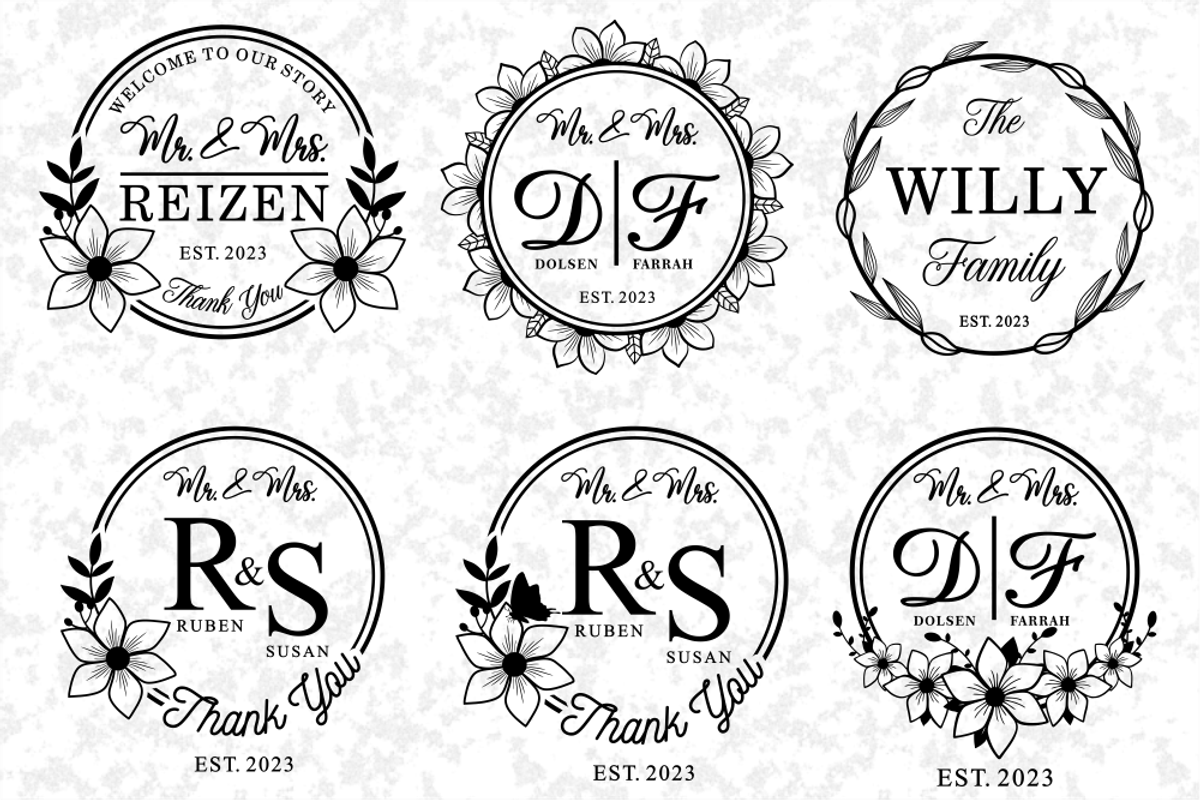 Wedding SVG Bundle, Wedding Sign SVG, an Object Graphic by D2PUTRI (Photo 5 of 31)