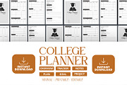 College Semester Planner Template, a Presentation Template by Ahluva Studio (Thumbnail 1 of 9)