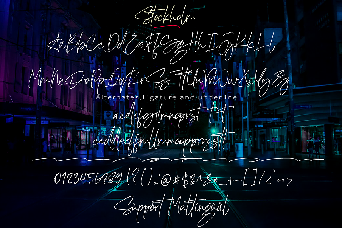 Stockholm, a Script Font by AMINMARIO (Photo 16 of 18)