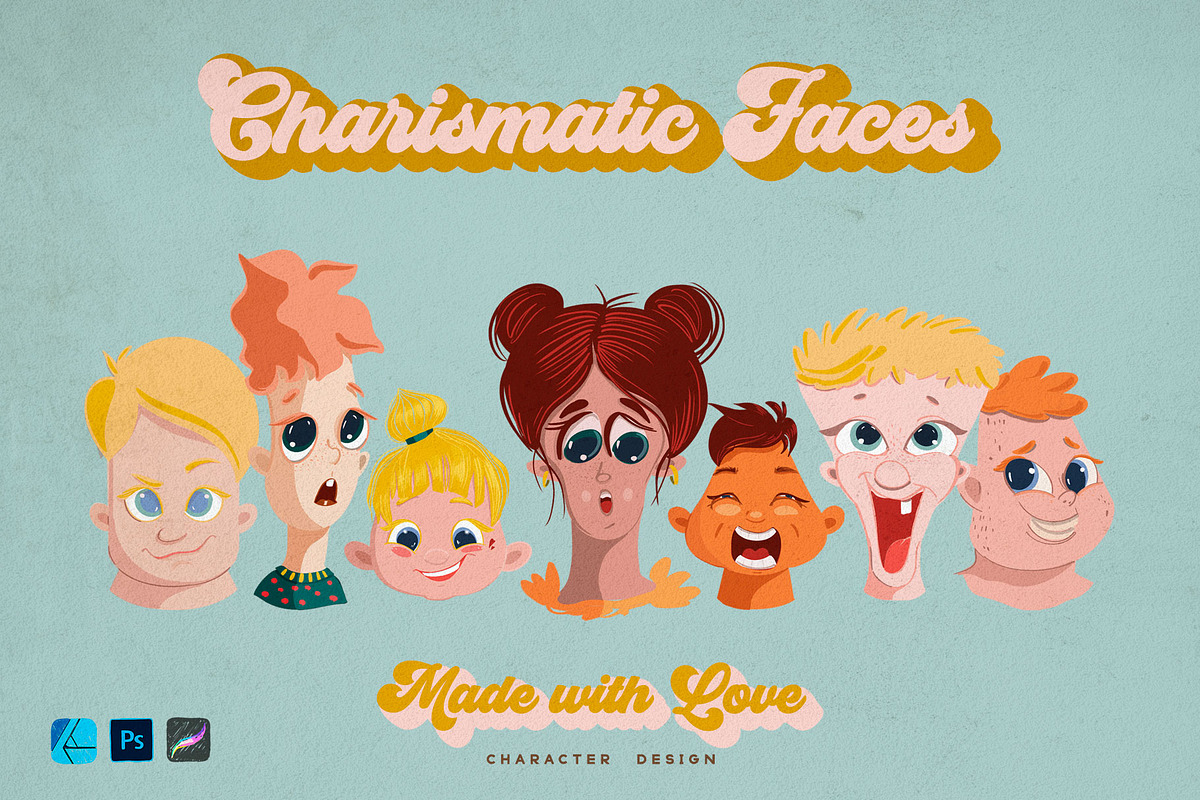 Cute Kids Grids for Procreate, a Brush Add-On by Spasibenko Art (Photo 5 of 11)