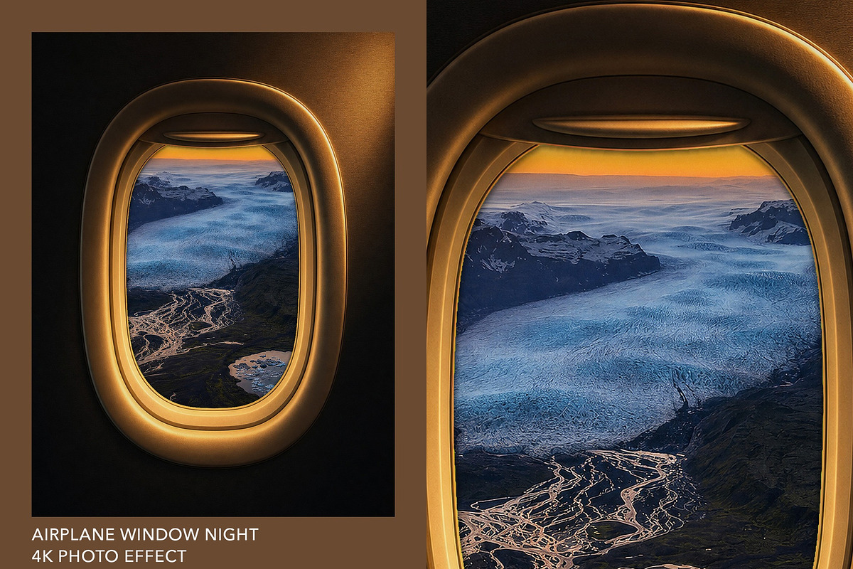 Airplane Window Photo Effect, a Social Media Template by DesignerCandies (Photo 1 of 5)