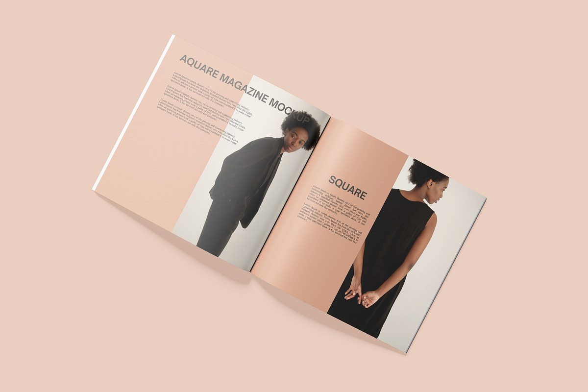 Square Magazine Mockup, a Print Template by safrizalstudio (Photo 2 of 7)