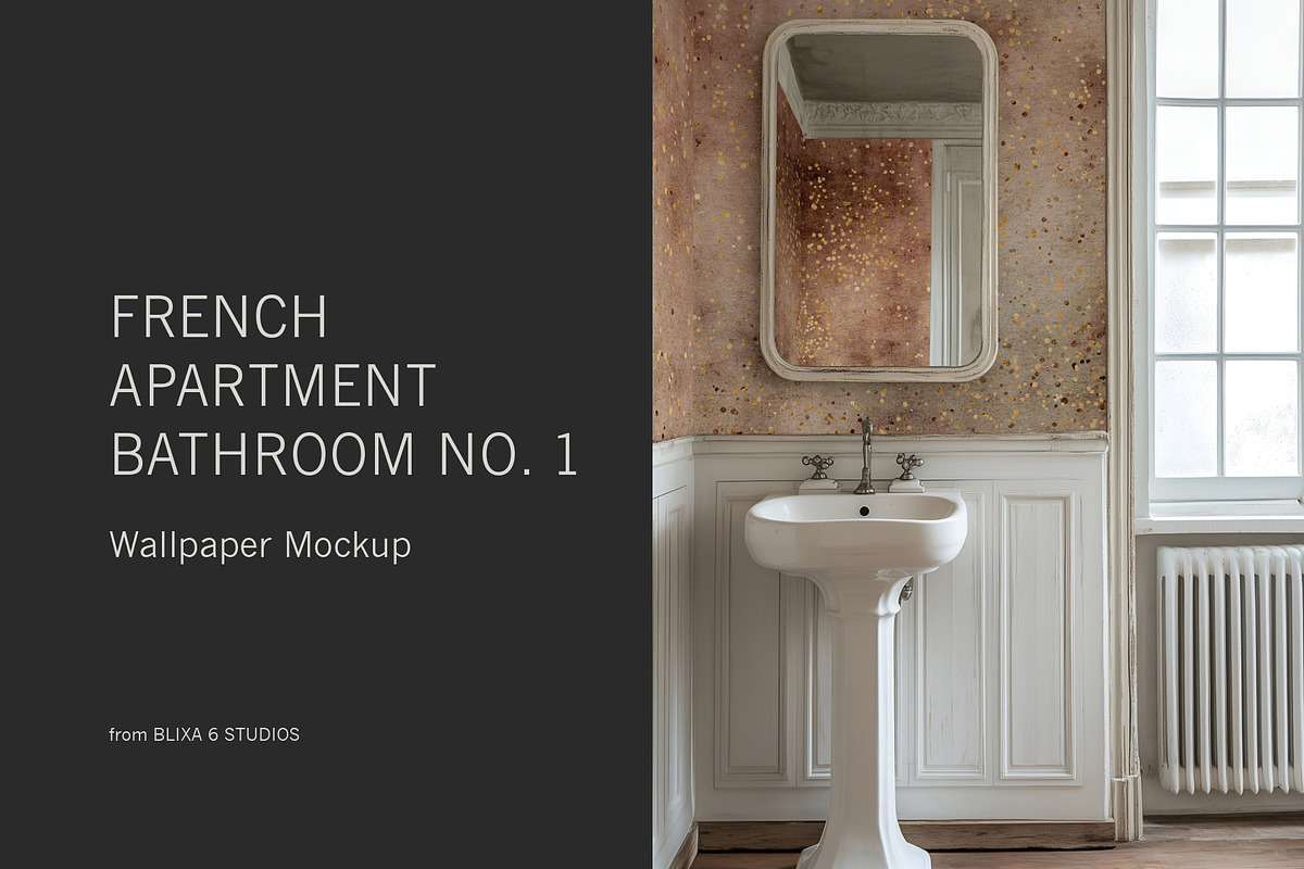 Shabby Chic French Bathroom Mockup, a Household Mockup by Blixa 6 Studios (Photo 1 of 7)