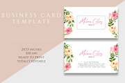 Floral Business Card Template, a Business Card Template by Bumblebee (Thumbnail 2 of 2)