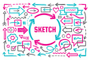 Hand Draw Sketch Doodles Elements, an Object Graphic by serkorkin (Thumbnail 2 of 2)