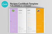 Recipes Book Canva A4 Template, a Magazine Template by DeLaGranSiete (Thumbnail 5 of 13)