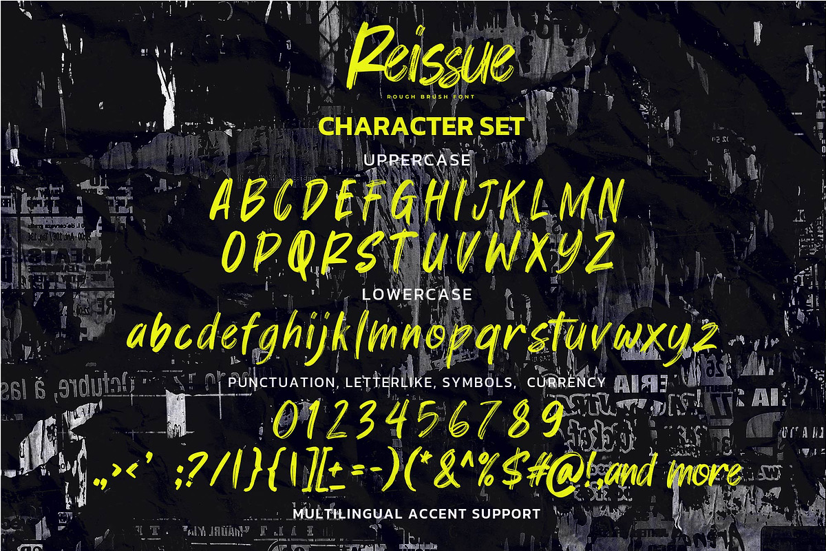 Reissue – Rough Brush Font, a Handwritten Font by Almarkhatype (Photo 7 of 8)