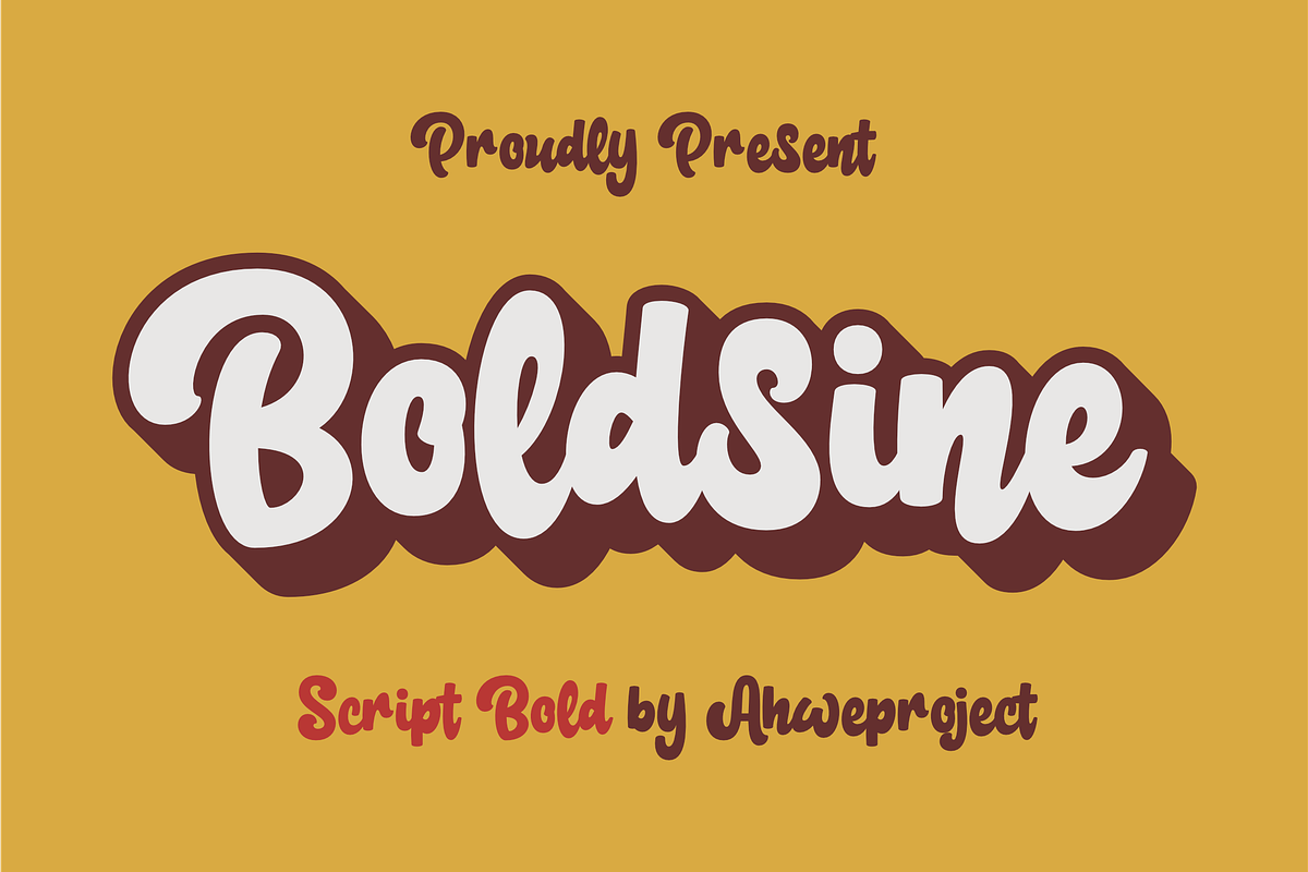 Boldsine, a Script Font by ahweproject (Photo 1 of 10)