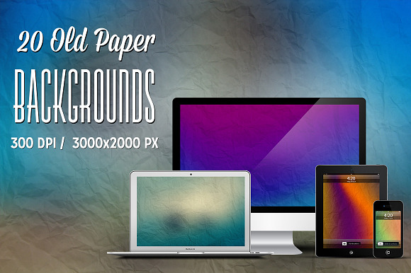 20 Old Paper Backgrounds