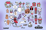 Merry Hexmas - Goth Christmas bundle, a Seasonal Illustration by Huxmay (Thumbnail 3 of 7)