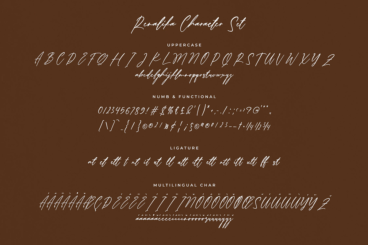 Renalika Modern Script Font, a Script Font by RantautypeStudio (Photo 15 of 15)