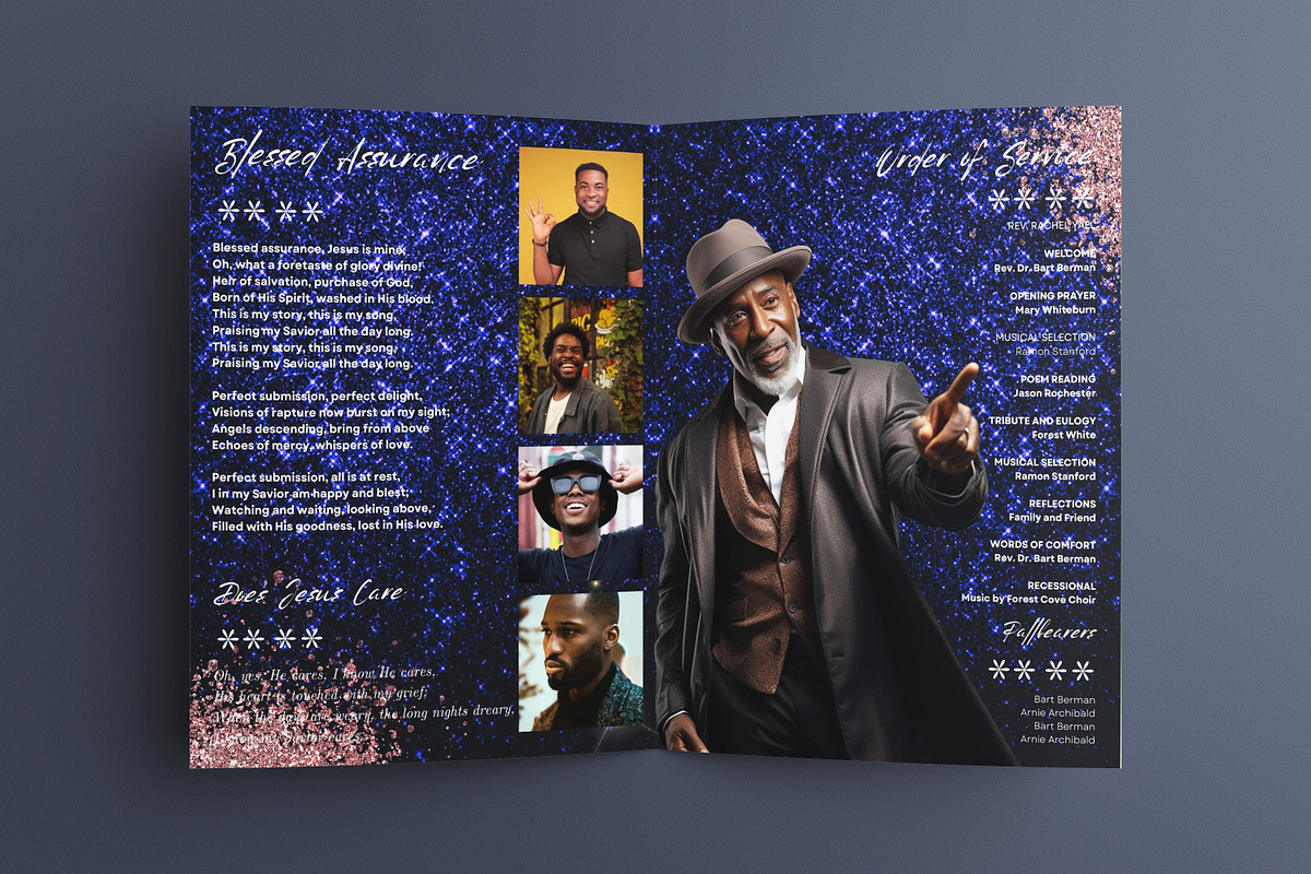 funeral program template, a Templates & Theme by iloveTemplate