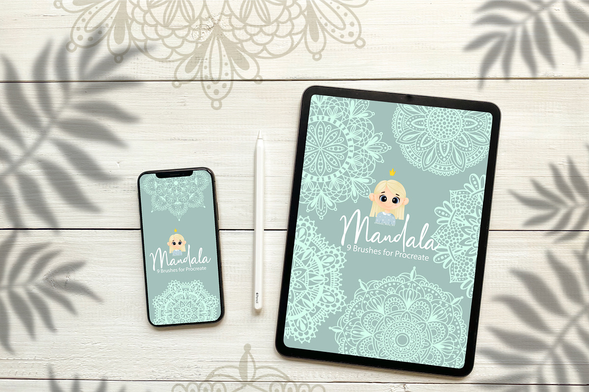 Mandala Brushes for Procreate, a Brush Add-On by Natalya_Mona_Art (Photo 1 of 5)