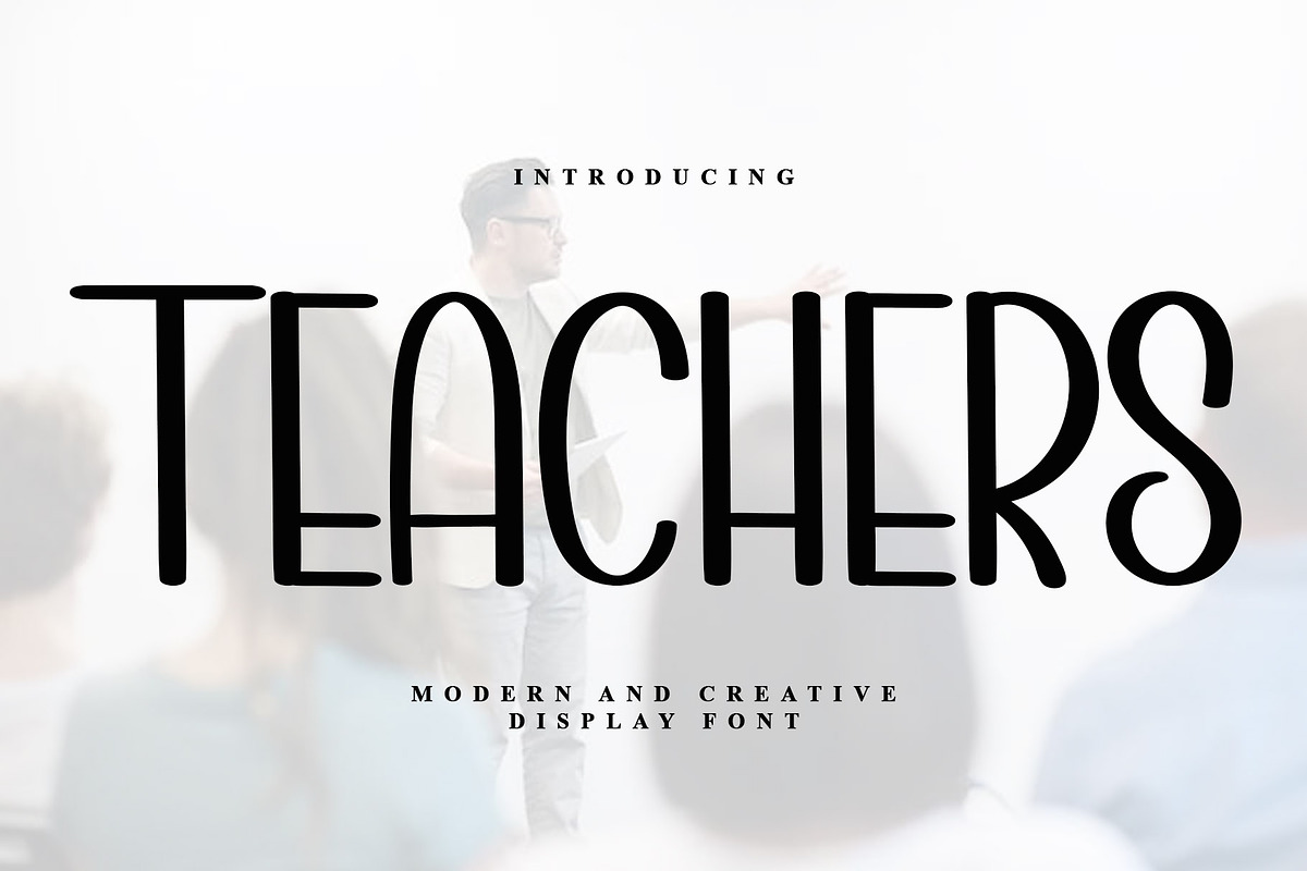 TEACHERS, a Serif Font by FreshTypeINK (Photo 1 of 6)