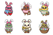 100 Kawaii Easter Chicks Transparent, an Object Graphic by XPERTDESIGNER (Thumbnail 14 of 18)