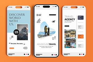 Travel Social Media Story Design, a Social Media Template by MightyDesign