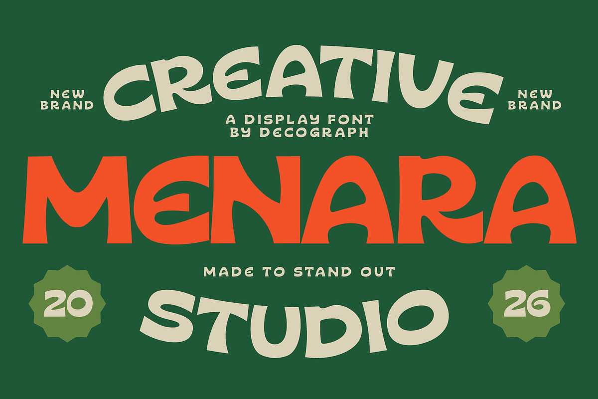 Qenary Vokela – Chunky Sans Serif, a Sans Serif Font by decographstud (Photo 3 of 7)