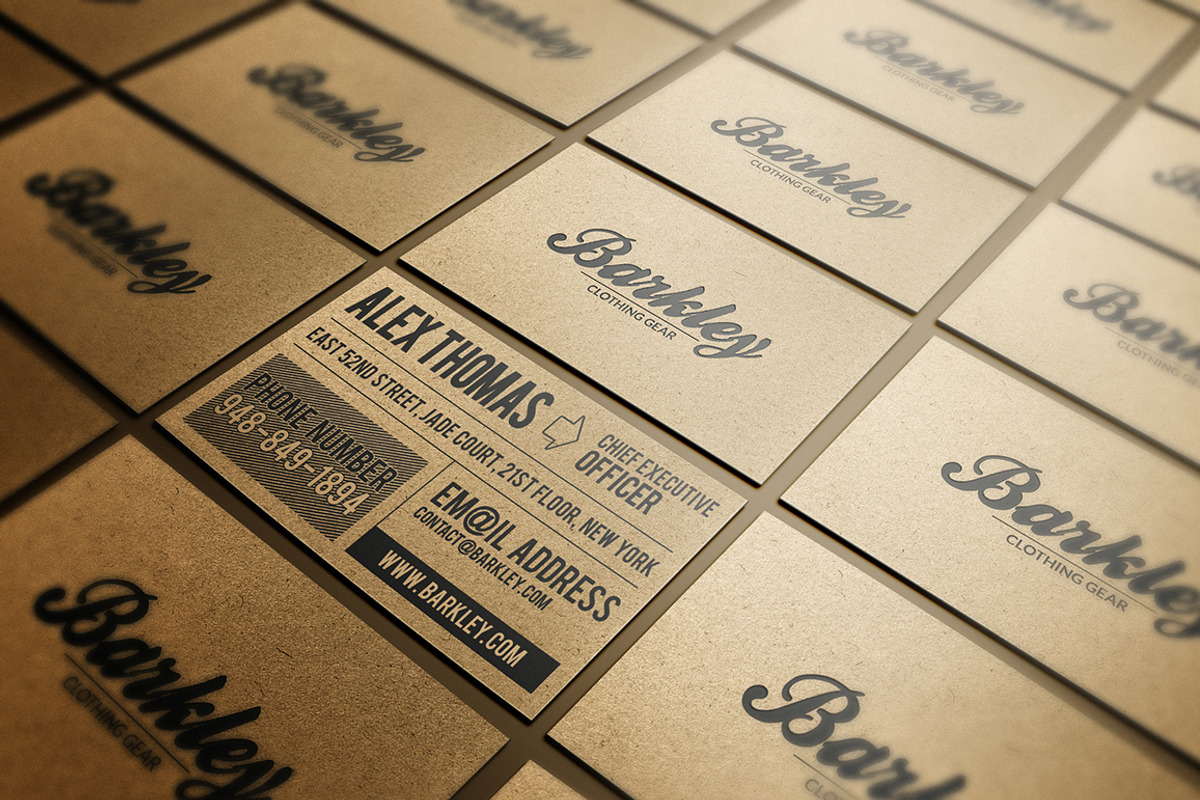 Kraft Paper Business Card, a Business Card Template by Marvel (Photo 5 of 6)