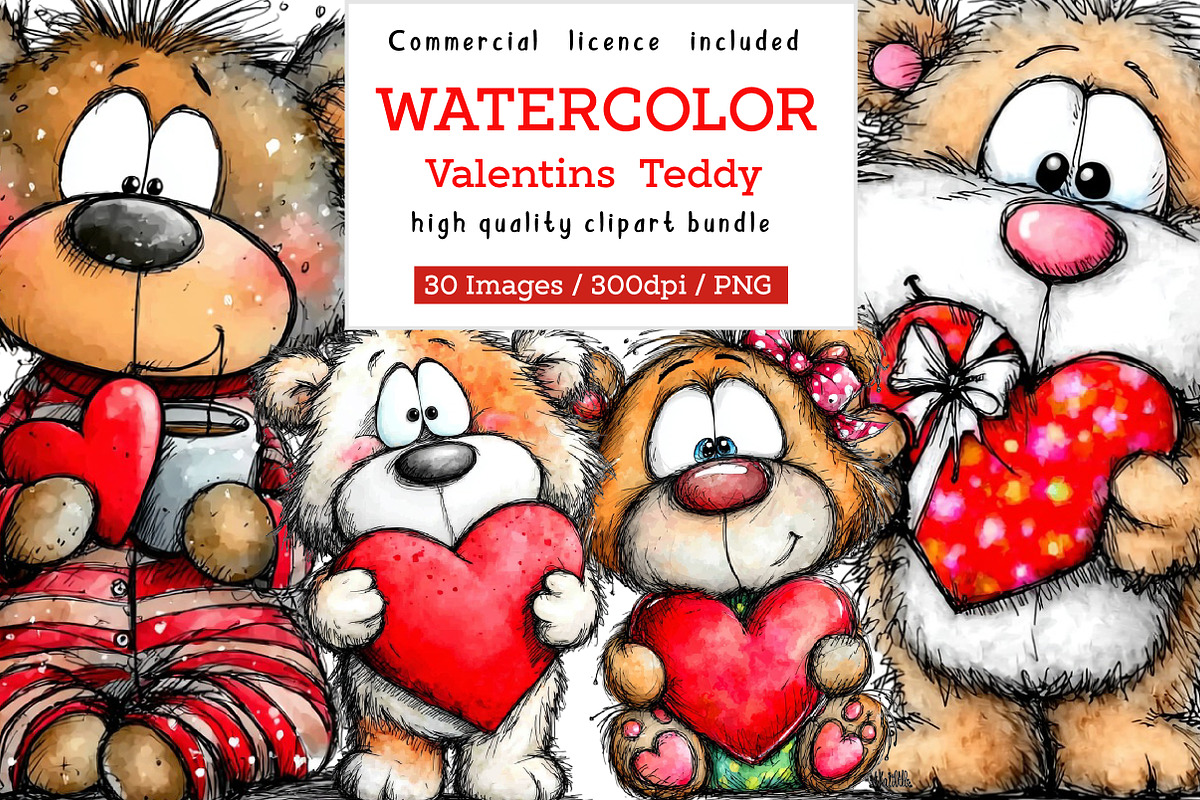 valentins day-birthday party teddy c, an Illustration by CreationArt (Photo 1 of 6)