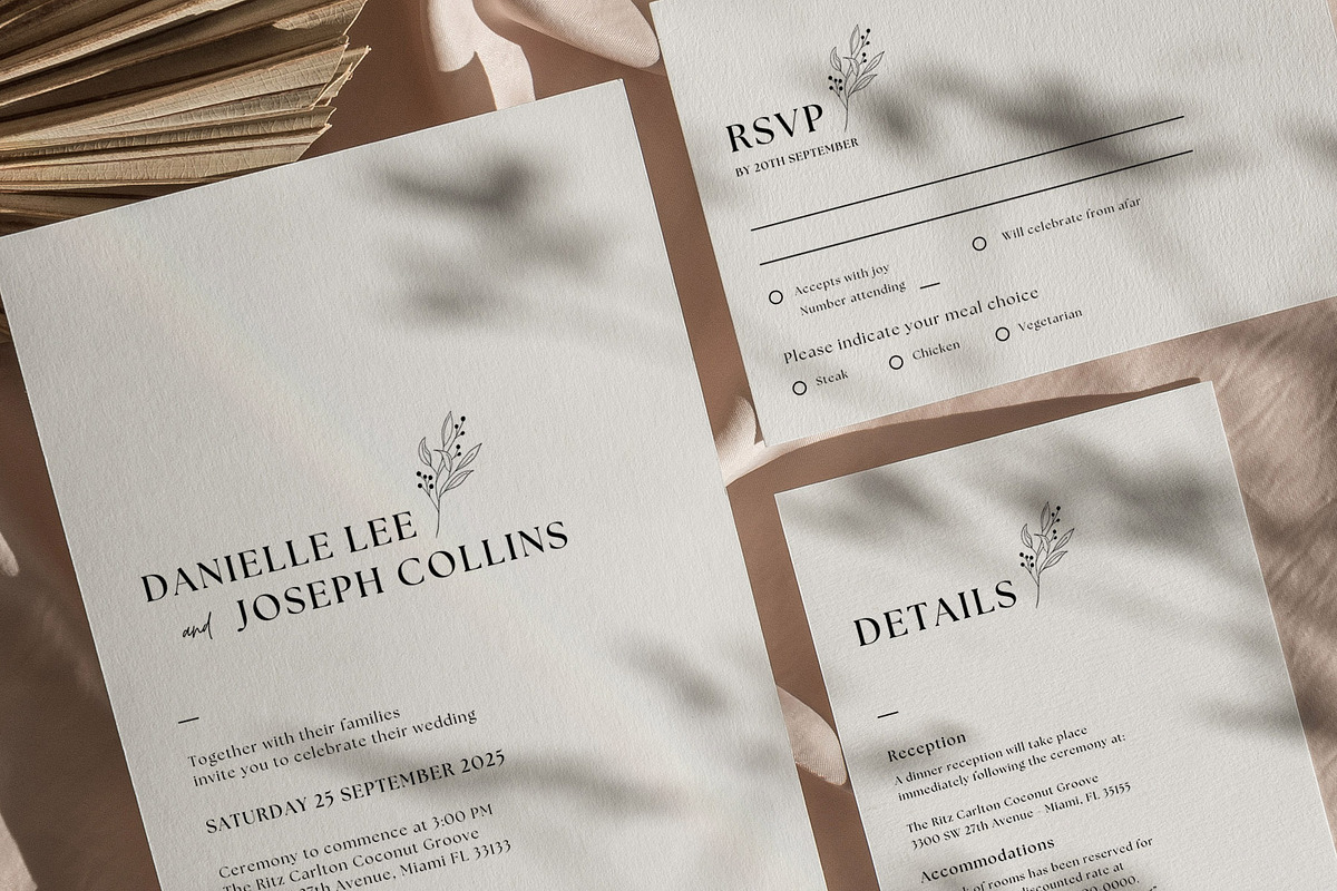 Minimalist Invitation Canva Template, an Invitation Template by microstd (Photo 1 of 6)