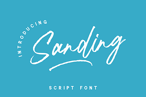 Sanding - Script Font