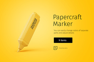 Papercraft marker