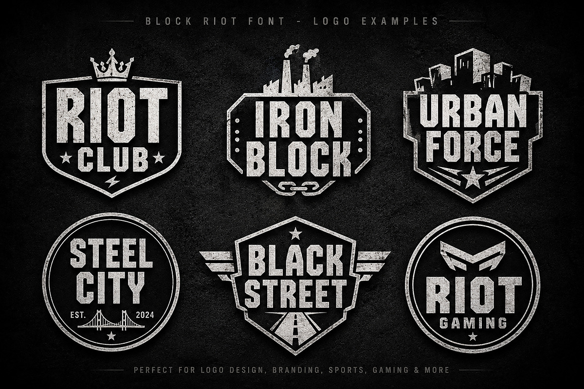 Block Riot, a Slab Serif Font by Wow Magic (Photo 5 of 5)