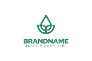 Drop Leaf Nature Logo, a Branding & Logo Template by Pray Art Design Studio