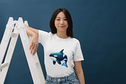 Watercolor Orca Clipart Illustration, an Animal Illustration by ResumeFabs (Thumbnail 5 of 6)