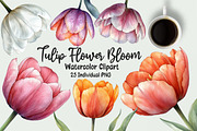 Tulip Flower Bloom Clipart, an Illustration by OK Design (Thumbnail 1 of 5)