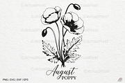Birth Month Flowers SVG PNG Bundle, an Illustration by Actual Pixel (Thumbnail 7 of 24)