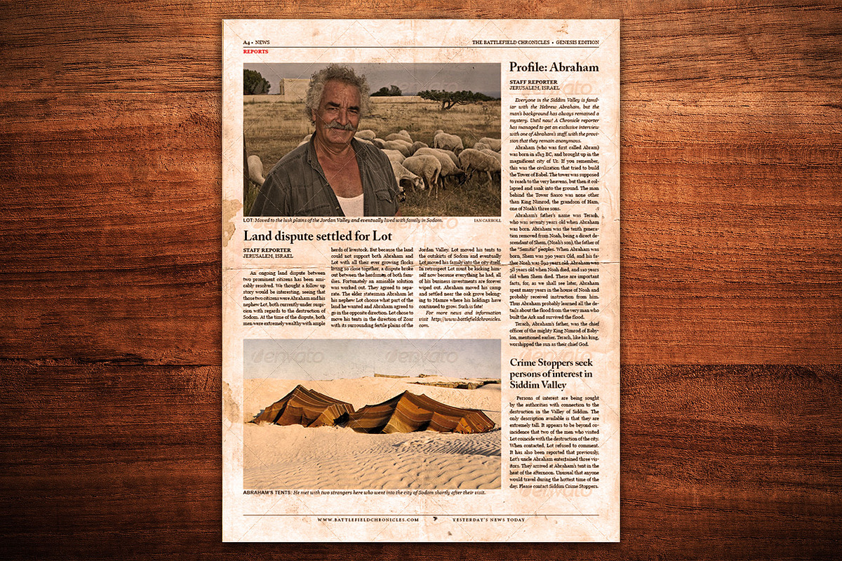 Newspaper Template for InDesign, a Magazine Template by Newspaper Templates (Photo 5 of 12)