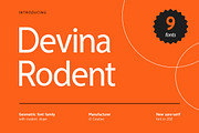 Devina Rodent Sans Serif Font, a Sans Serif Font by UICreative (Thumbnail 1 of 5)