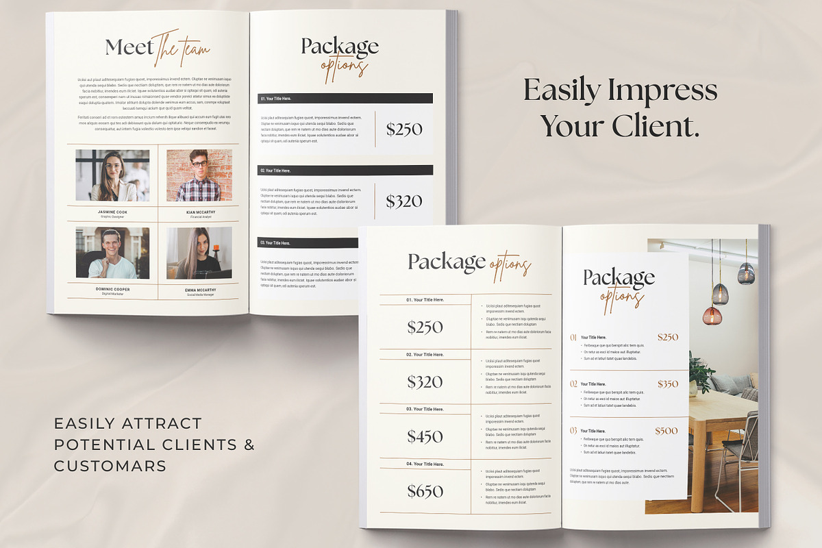 Services And Pricing Guide CANVA, a Brochure Template by Niofix (Photo 4 of 6)