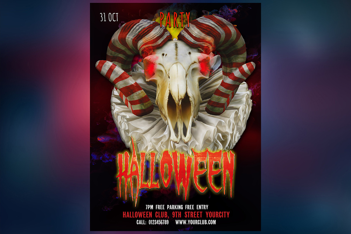 Halloween Party Collection, a Flyer Template by PSD Market (Photo 7 of 10)