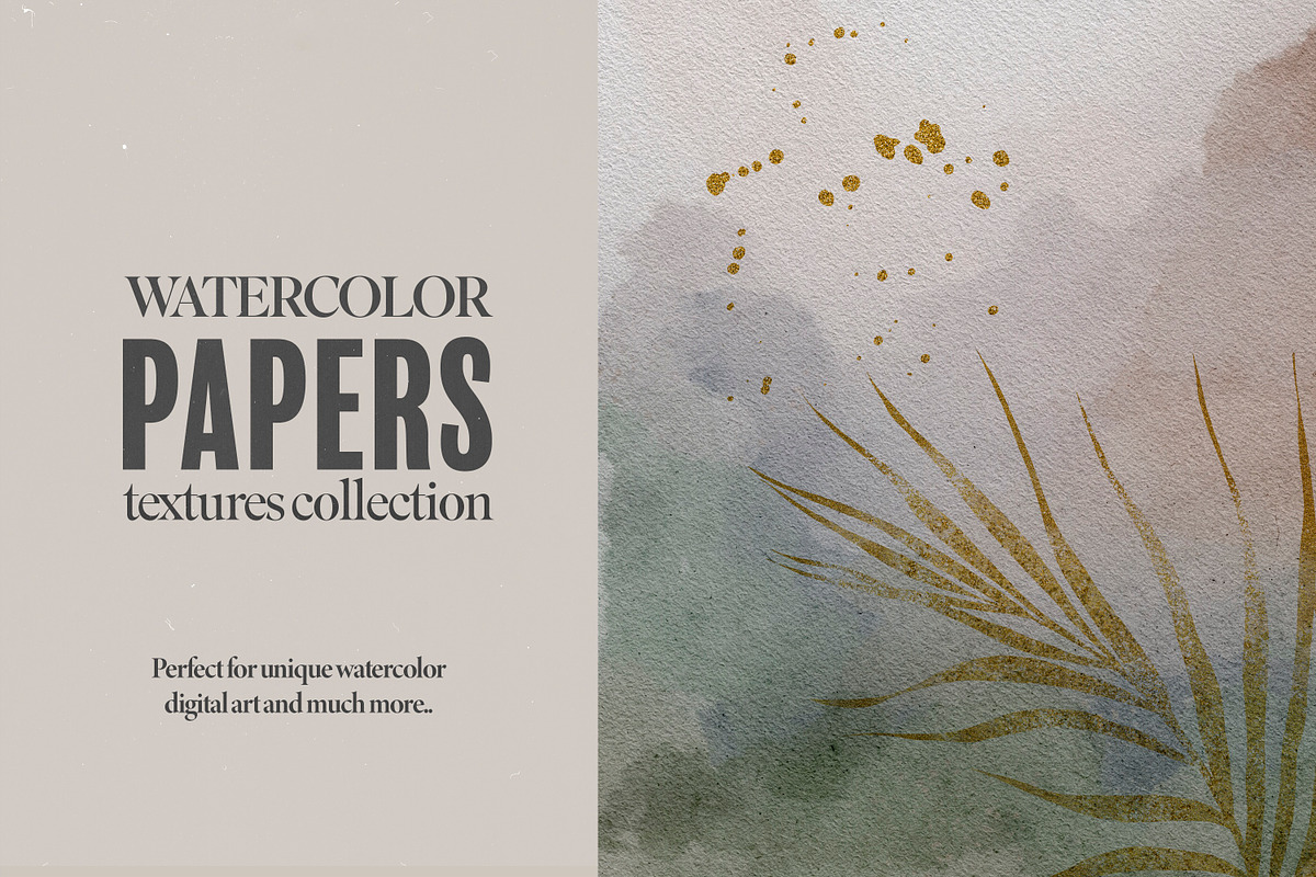 Watercolor Papers Collection, a Texture Graphic by Les Frolova (Photo 5 of 9)